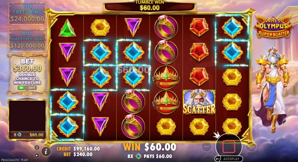 Gates of Olympus Super Scatter Demo